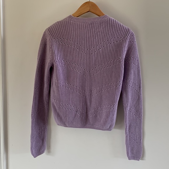 Limited Edition Women violet lilac knitted Sweater Fit Small and x-small New - Picture 5 of 7